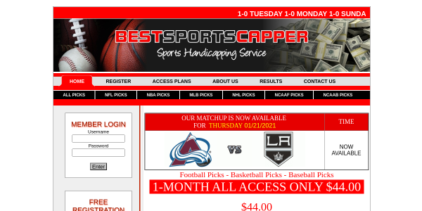 BestSportsCapper.com Reviews