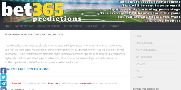 Bet365Predictions.pro Reviews