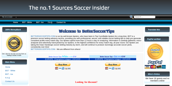 BetterSoccerTips.com Reviews