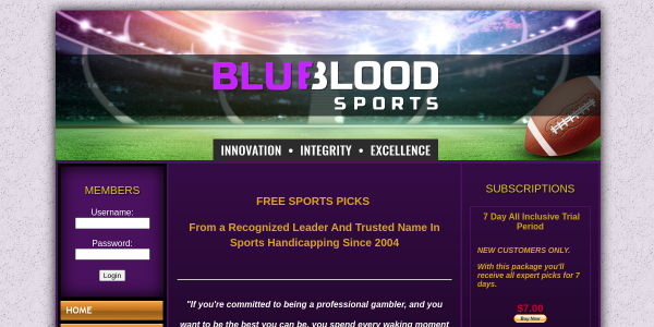 BlueBloodSportsPicks.com Reviews