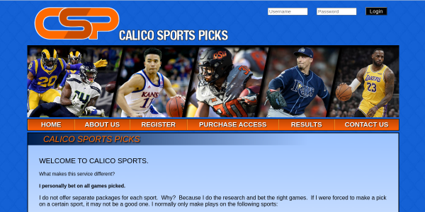 CalicoSportsPicks.com Reviews