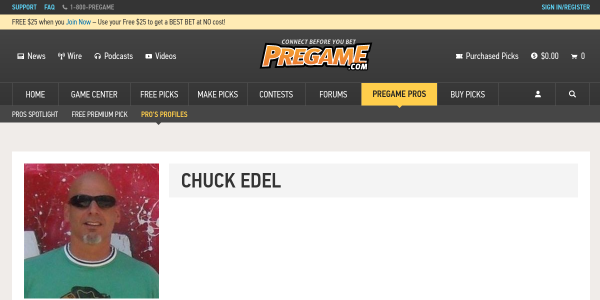 ChuckEdel.pregame.com Reviews