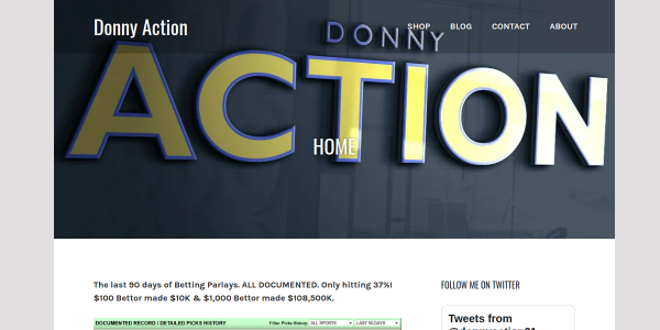 DonnyAction.wordpress.com Review