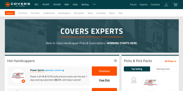 Experts.covers.com Profile - Sports Betting Picks - CapperTek