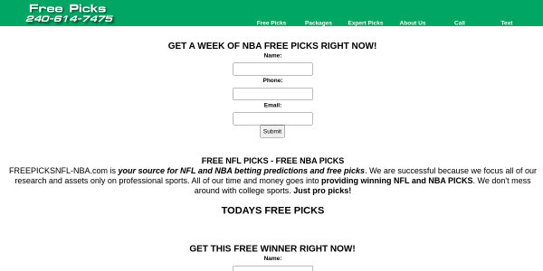 FreePicksNFL-NBA.com Reviews