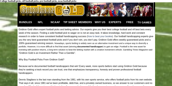 GridironGold.com Reviews