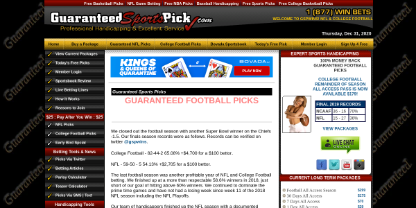 GuaranteedSportsPick.com Reviews