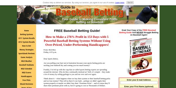 Guide-To-Baseball-Betting.com Reviews