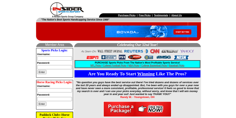 sports betting insider information review