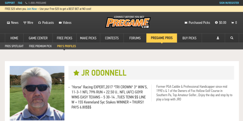 JRODonnell.pregame.com Reviews