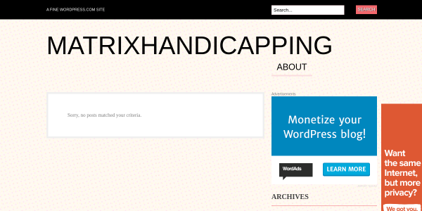 MatrixHandicapping.wordpress.com Reviews