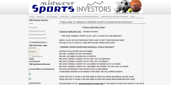 MidWestSportsInvestors.net Review