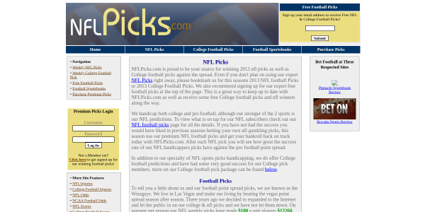 NFLPicks.com Reviews