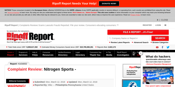 NitrogenSports.eu Reviews