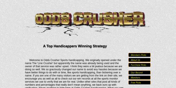 OddsCrusher.com Reviews