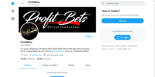 ProfitBets.twitter.com Reviews