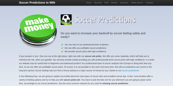 SoccerWinPicks.com Reviews