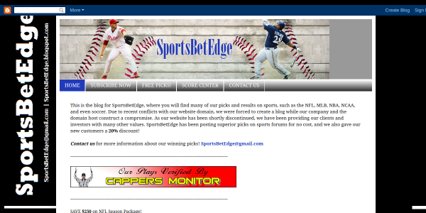 SportsBetEdge.blogspot.com Reviews