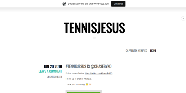 TennisJesus.wordpress.com Review