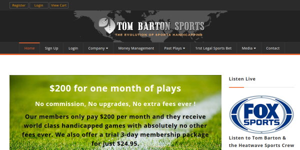 TomBartonSports.com Review