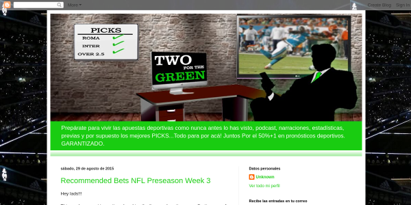 TwoForTheGreen.blogspot.mx Reviews