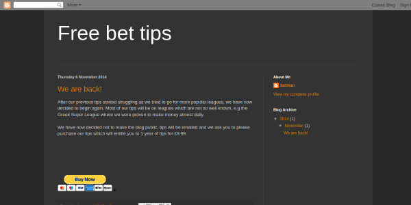 VIPBetShop.blogspot.com Reviews